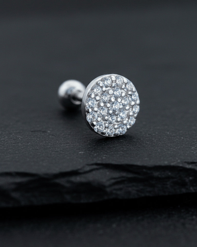 CZ disc shape fallback piercing.