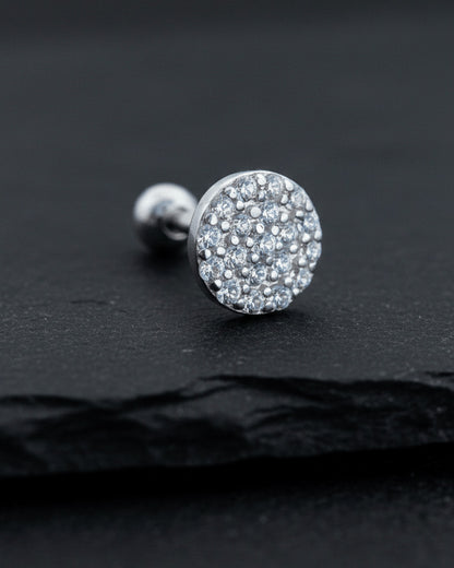 CZ disc shape fallback piercing.