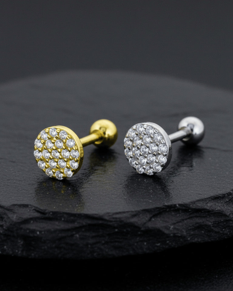 CZ disc shape fallback piercing.