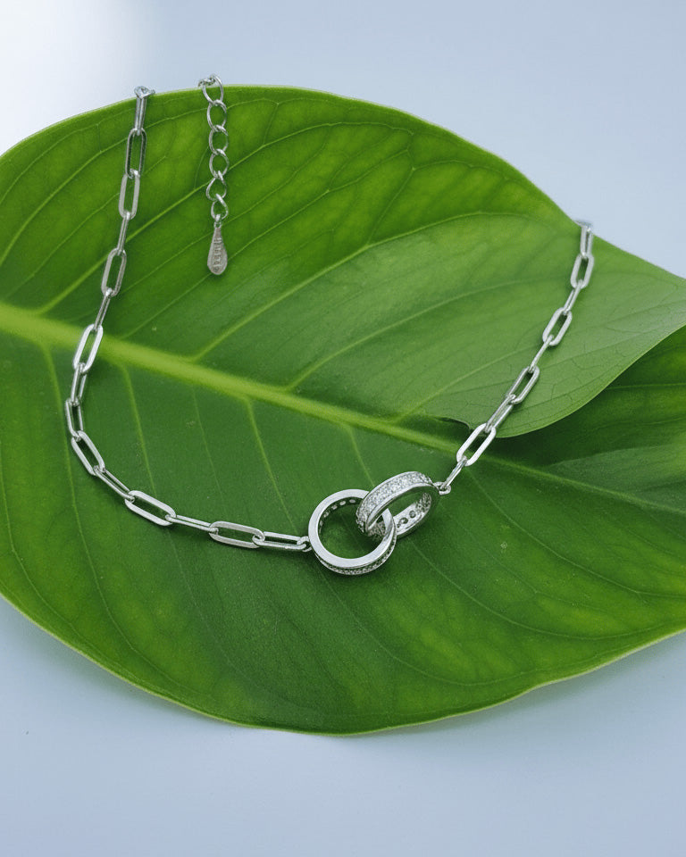 interlocking love circles bracelet.