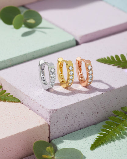 6 mm hoops earring.