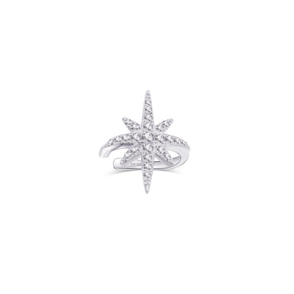 CZ star shape earcuff.