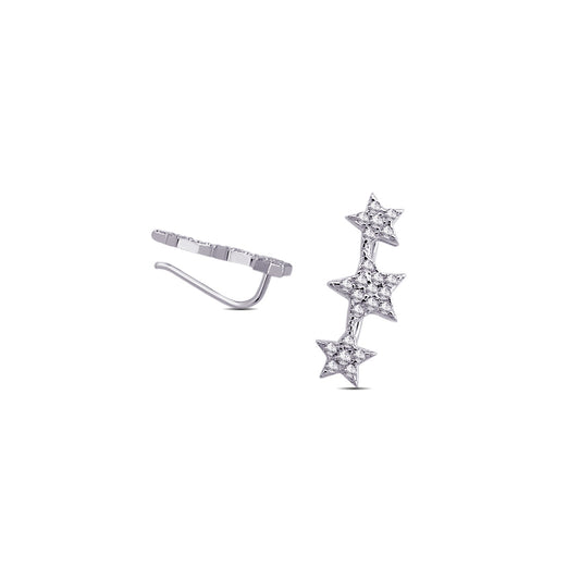 three stars climber earring.