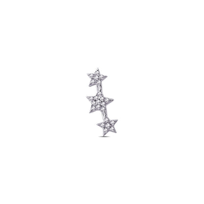 three stars climber earring.