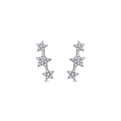three stars climber earring.