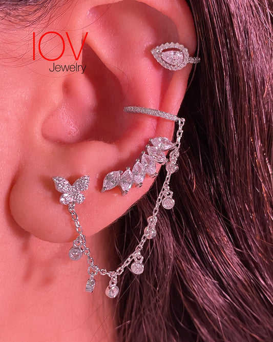 pear shape earcuff