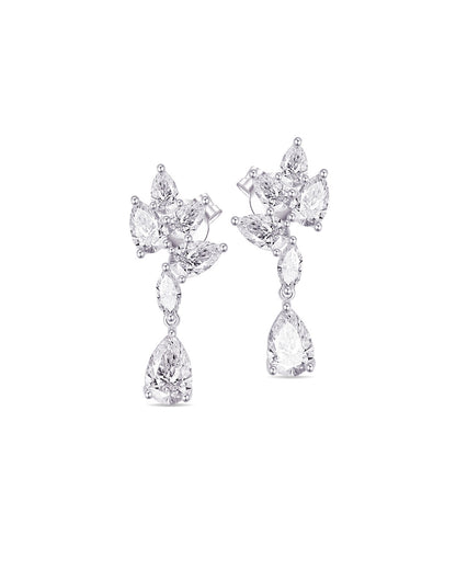 Fancy stone shapes stud earring.