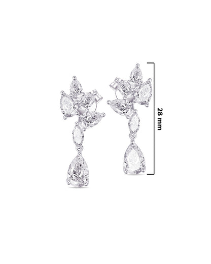 Fancy stone shapes stud earring.
