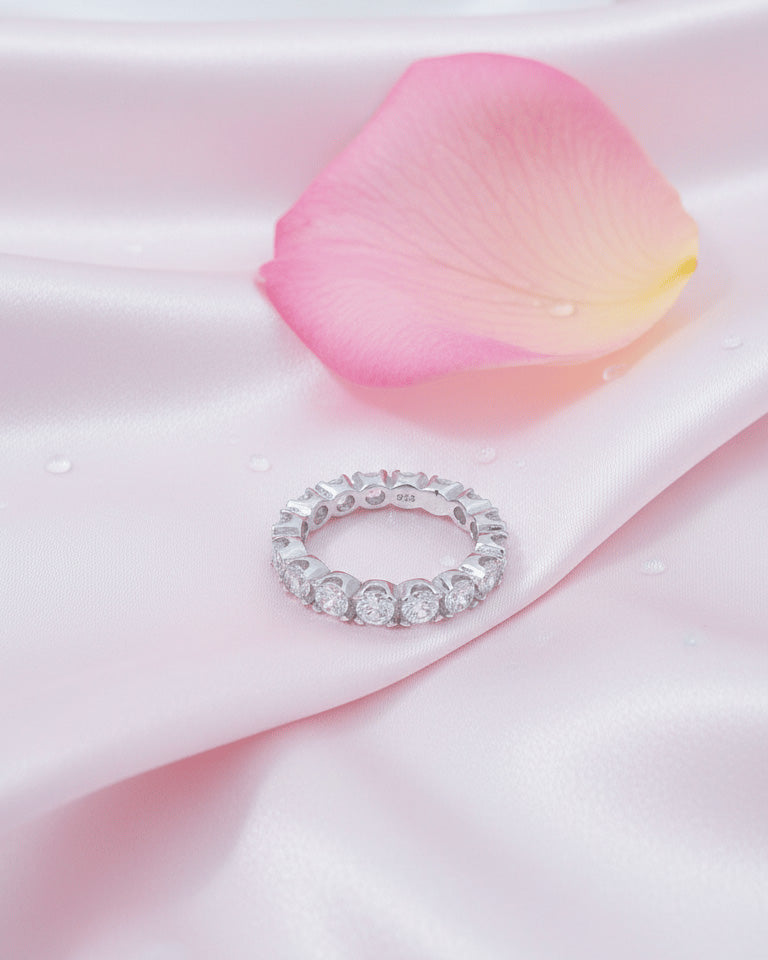 eternity diamond style ring.