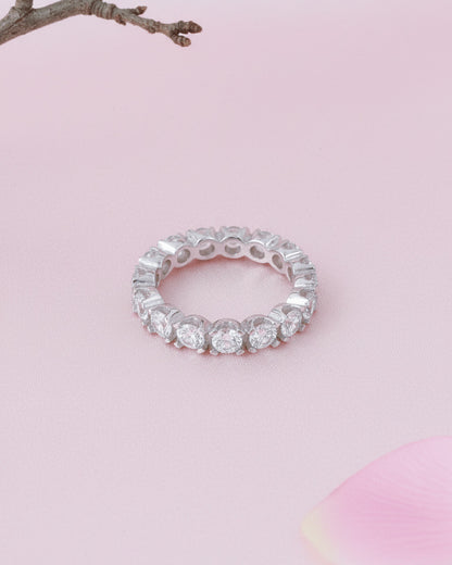 eternity diamond style ring.