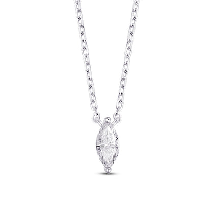 8mm marquise shape CZ necklace.