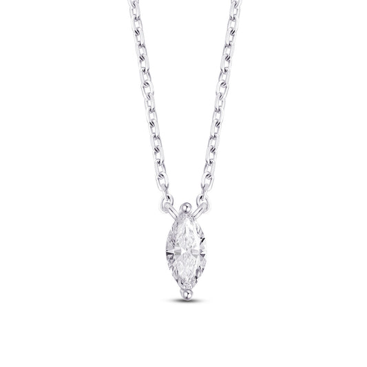 8mm marquise shape CZ necklace.