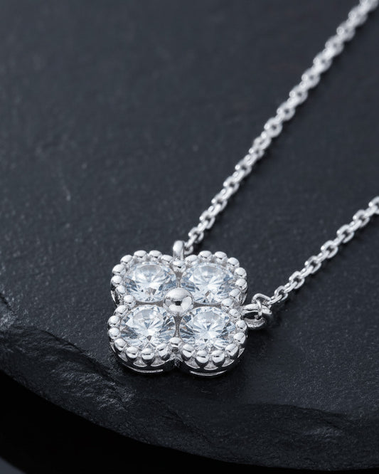 four clover flower shape necklace.