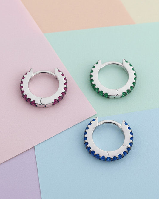 8mm full hoop in three colors.