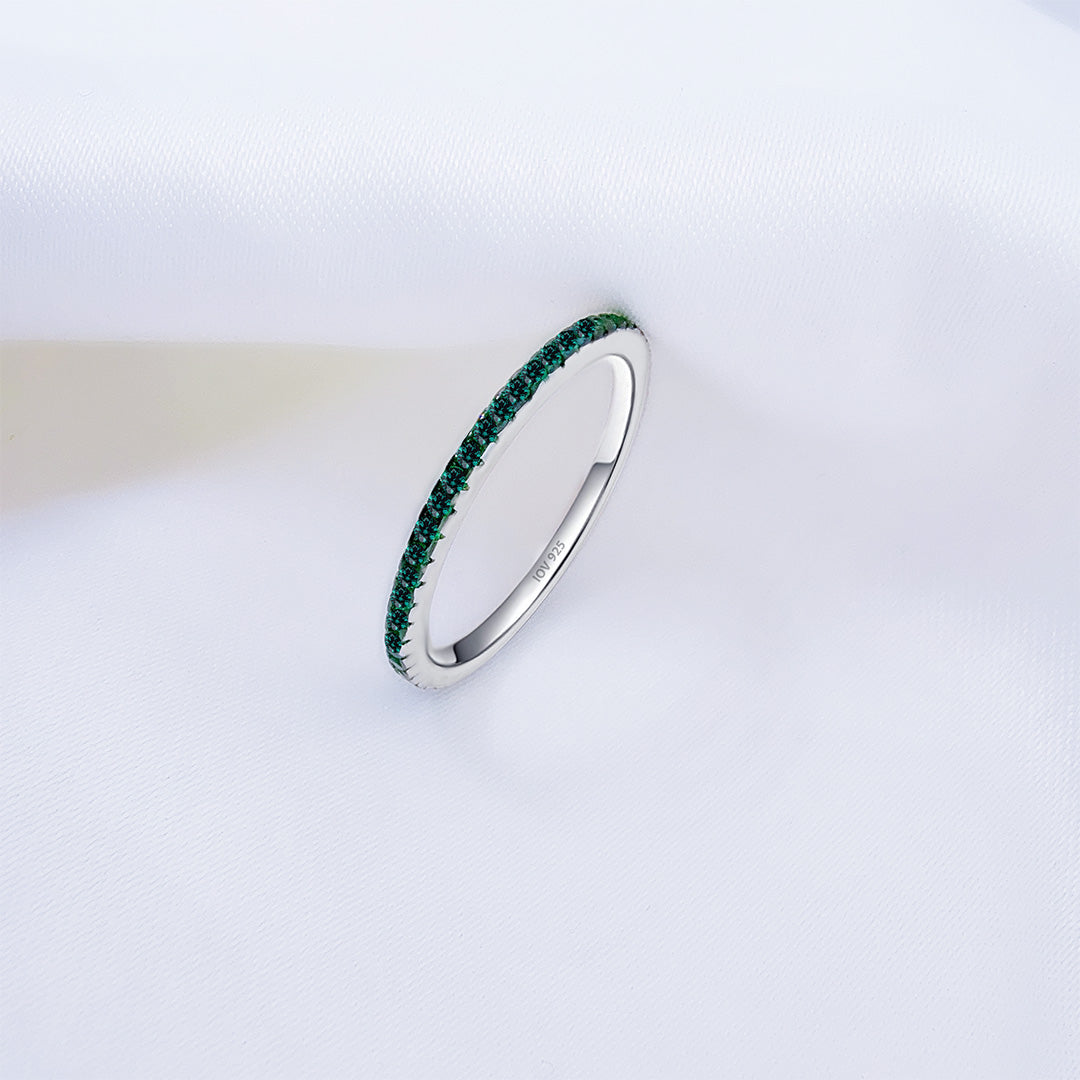 all round green and fuchsia thin band.