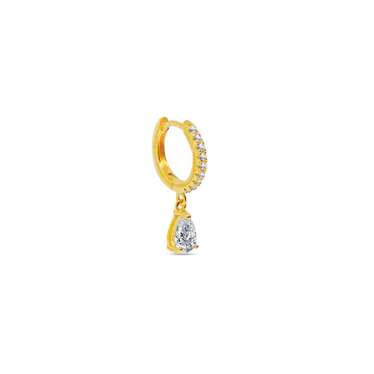 drop shape hoops earrings.