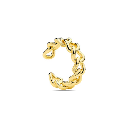 curb chain plain earcuff.