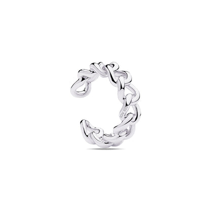 curb chain plain earcuff.