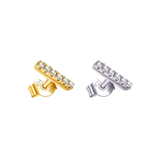 bar shape stud earring.
