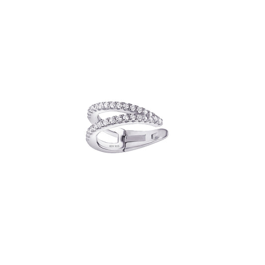 Double line CZ earcuff.