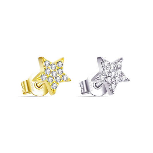 star shape stud earring.