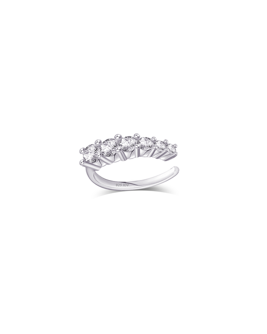 CZ graduated size earcuff.