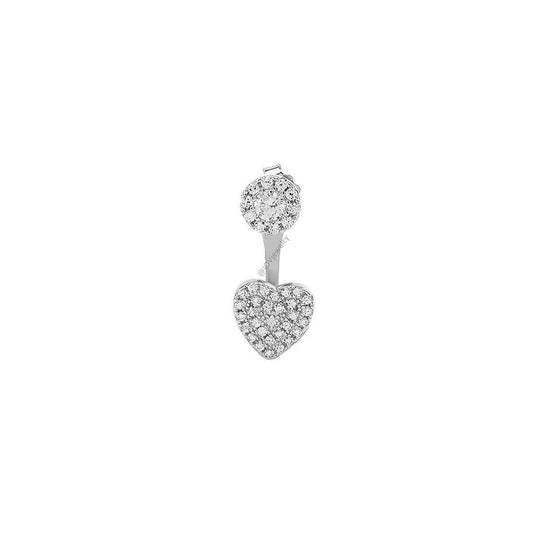 back and front heart shape earrings.