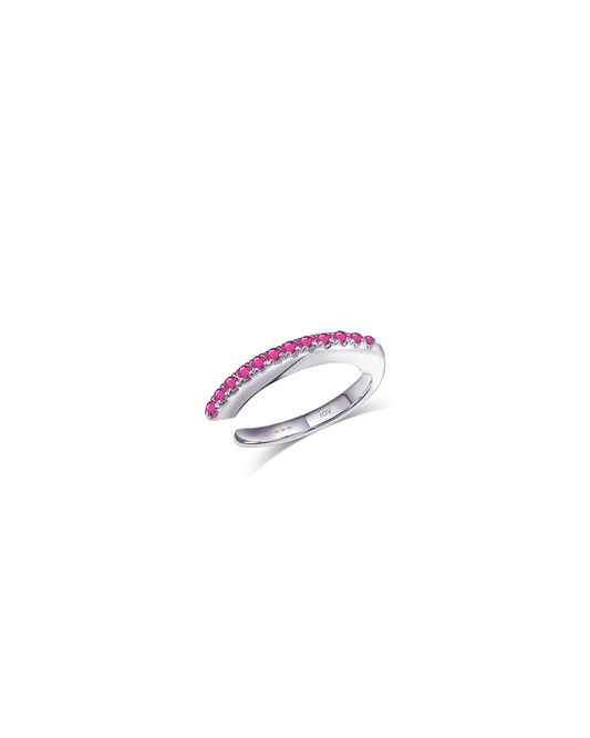 one line CZ earcuff.