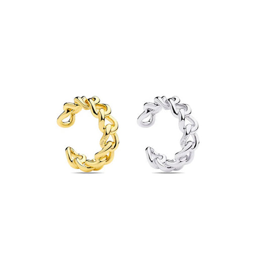 curb chain plain earcuff.