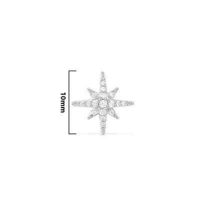 small star stud earring.