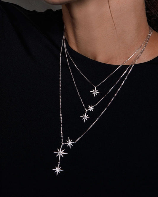 adjustable length stars necklaces.