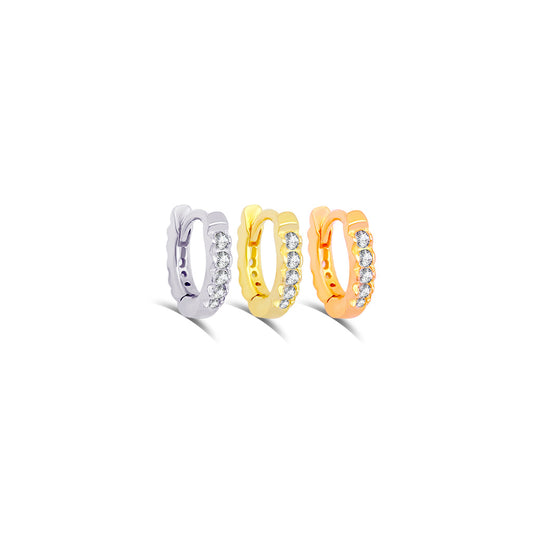 6 mm hoops earring.